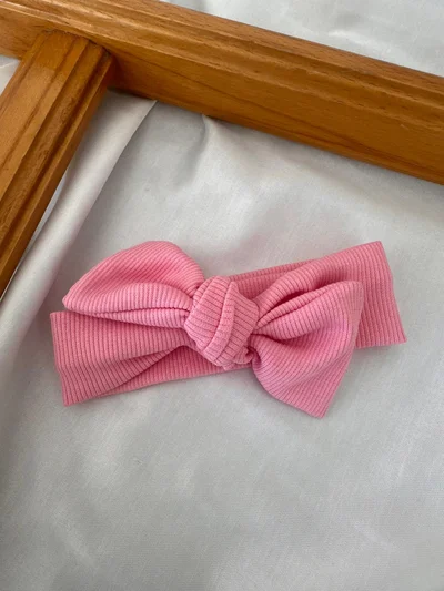 Bandana Toka Fiyonklu Açık Pembe