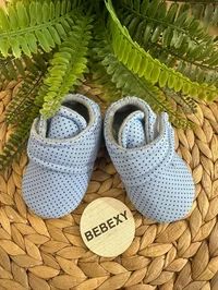 Noktalı Bebek Ayakkabısı Mavi