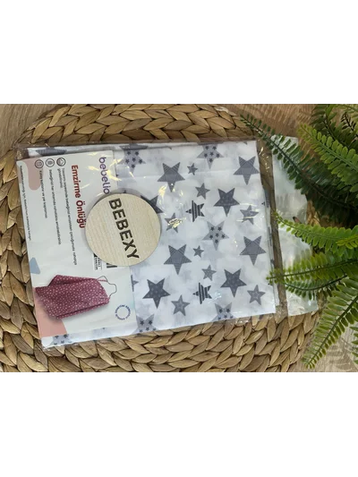 Emzirme Örtüsü Gri Yıldızlı 