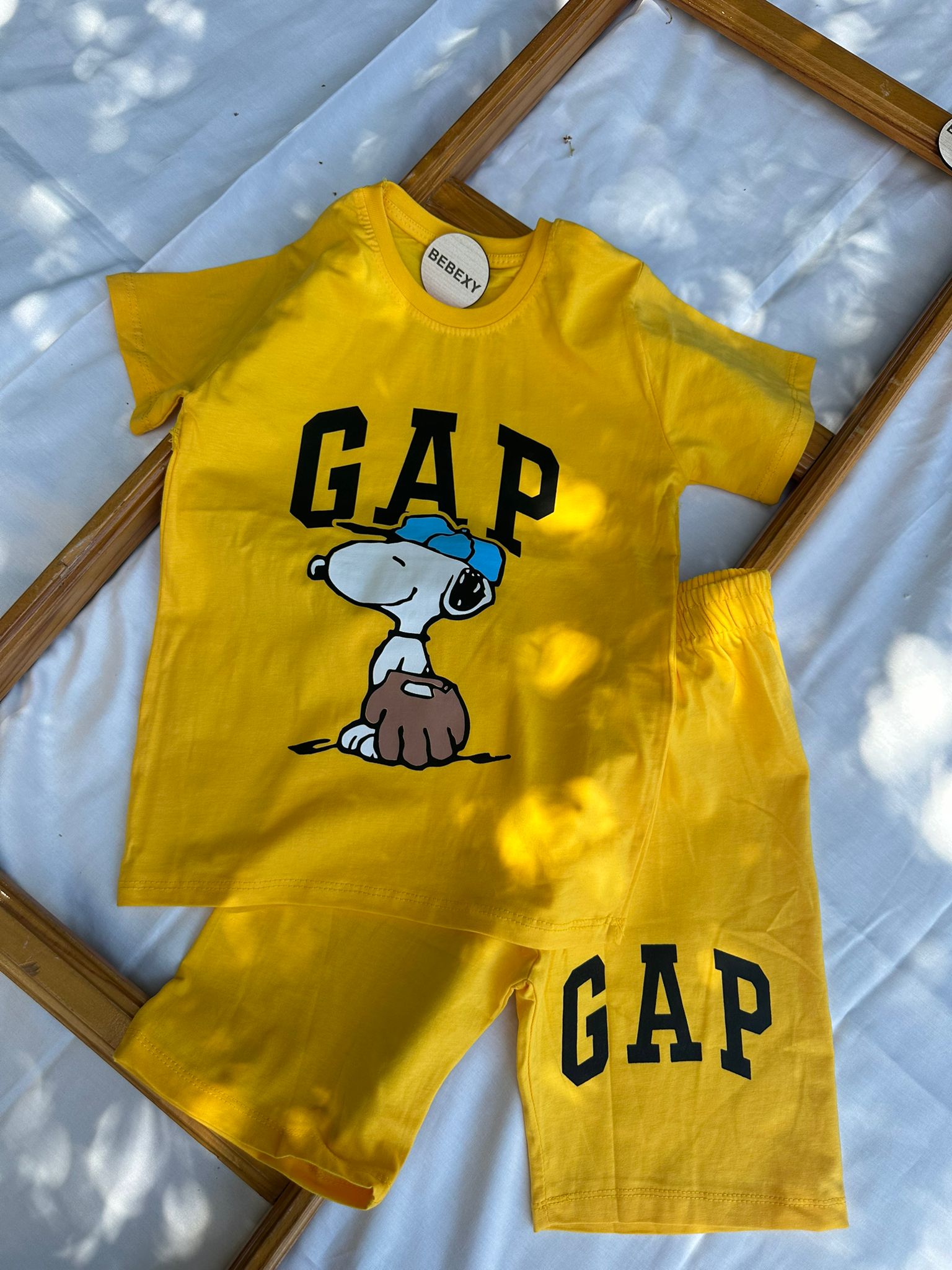 Snopy Baskılı Alt Üst Takım  Sarı