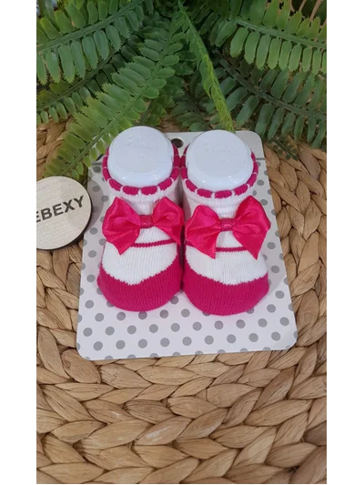 Fiyonk Detaylı  Bebe Çorap