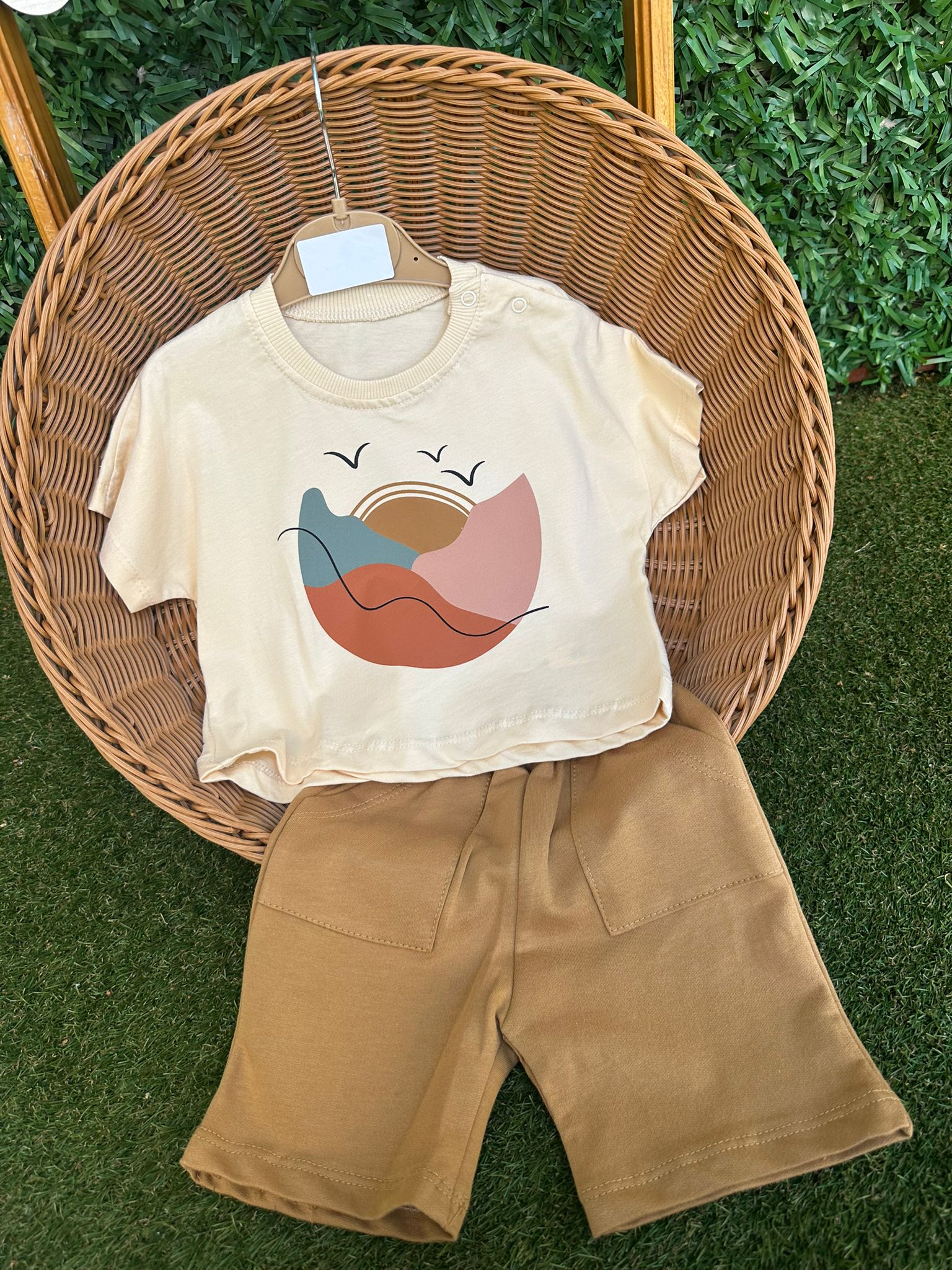 Boyun Çıtçıtlı  Alt Üst Bebek Takımı 