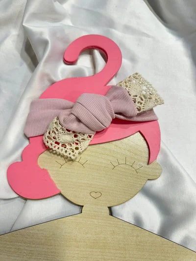 Bandana Toka Dantelli Toz Pembe