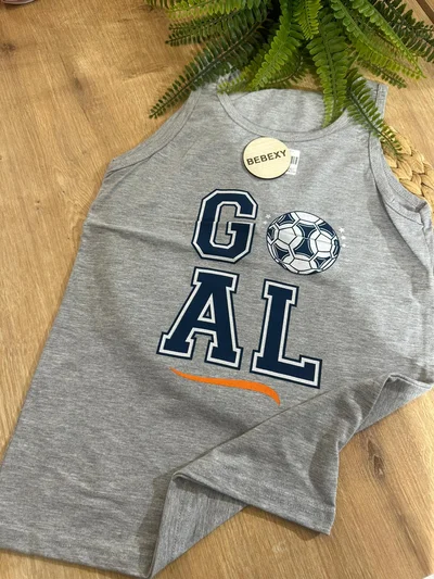 Çocuk Atlet GOAL Yazılı Gri