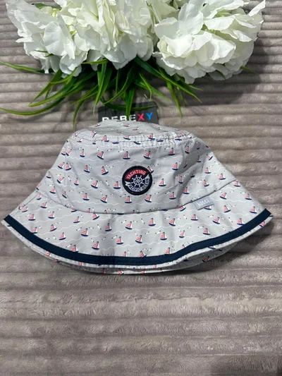 Çocuk Erkek Fötr Şapka Gemili Gri