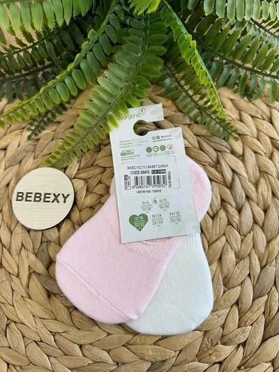 Basıc 2'Li Babet Çorap Tos Pembe