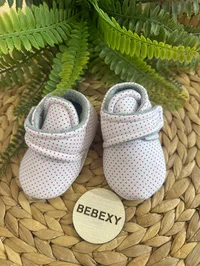 Noktalı Bebek Ayakkabısı Beyaz
