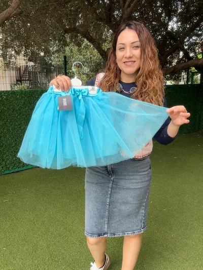 Tütü Gösteri Etek Mavi