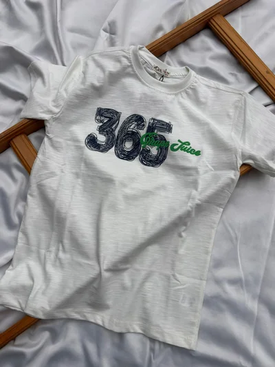 365 Yazılı Beyaz Tişört