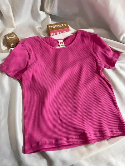 Fitilli Pembe  Body Sırt Dekolteli