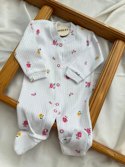   Çiçekli Bebek Tulumu 