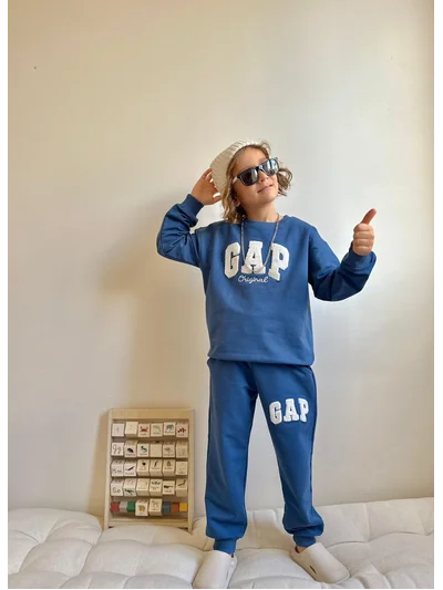 GAP Yazılı  Alt Üst Takım Mavi