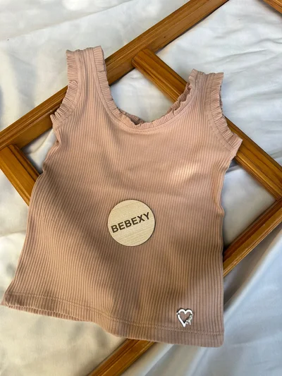 Kolları Fırfırlı Sıfır Kol Body Kahve