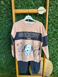 Snoopy Team Lacivert Yazılı Alt Üst Takım 78/