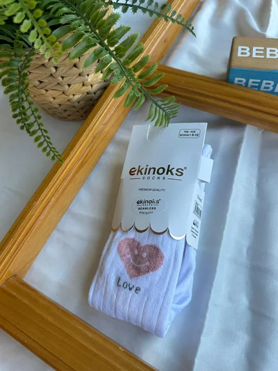 Kız Külotlu Çorap love fiyonklu 37