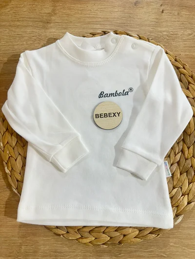  Uzun Kol Body Beyaz Bambola Yazılı