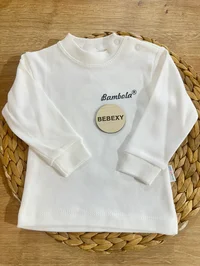 Uzun Kol Body Beyaz Bambola Yazılı