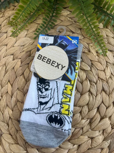Batman Baskılı Çorap  Beyaz