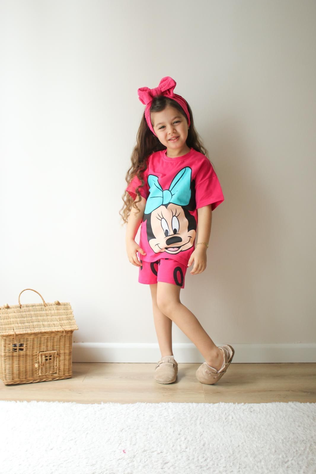 Mavi Fiyonk Minnie Baskılı Takım 