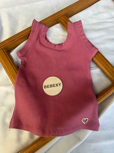 Kolları Fırfırlı Sıfır Kol Body K.PEMBE