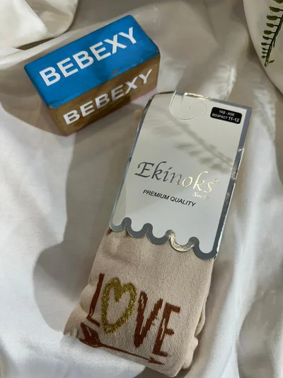 Love Krem  Kız Külotlu Çorap 