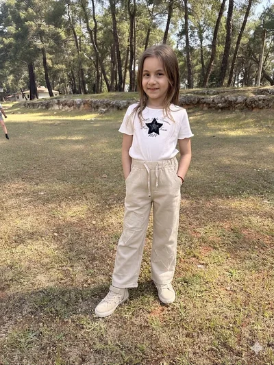 3 Yıldızlı  Bej Pantolon