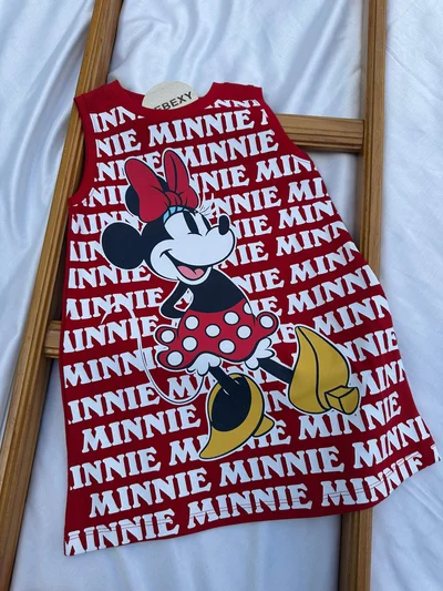 Minnie  Baskılı Elbise 