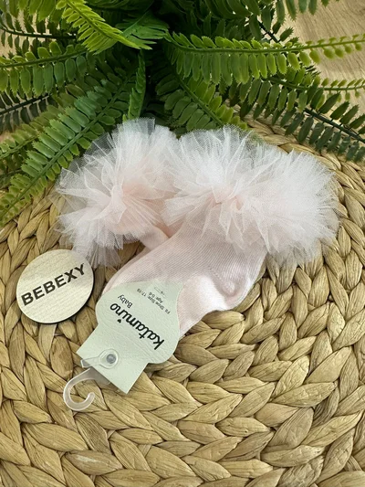 Tütü Bebek Soket Çorap Pembe