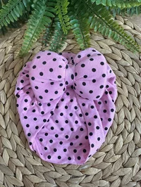Bebek Şapka Bonesi Puantiyeli Pembe