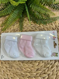Yetiş bebek çorap 3'li Kız