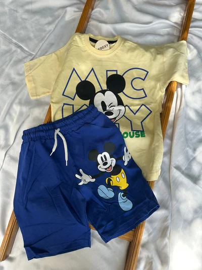 Mickey  Mavi Baskılı  Alt Üst Takım  