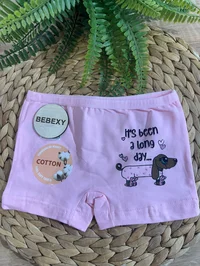 Kız Çocuk Boxer Terlikli Dok Baskılı