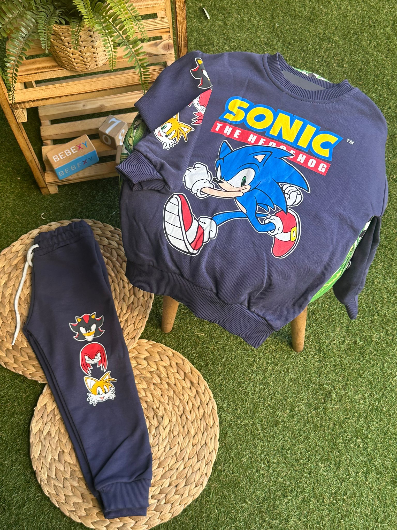 Sonic The  Baskılı Alt Üst Takım