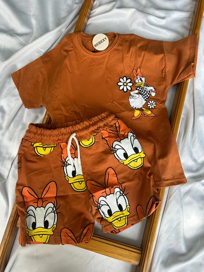 Daisy Duck Baskılı Şortlu Takım