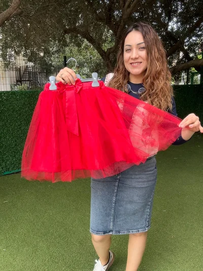 Tütü Gösteri Etek Kırmızı