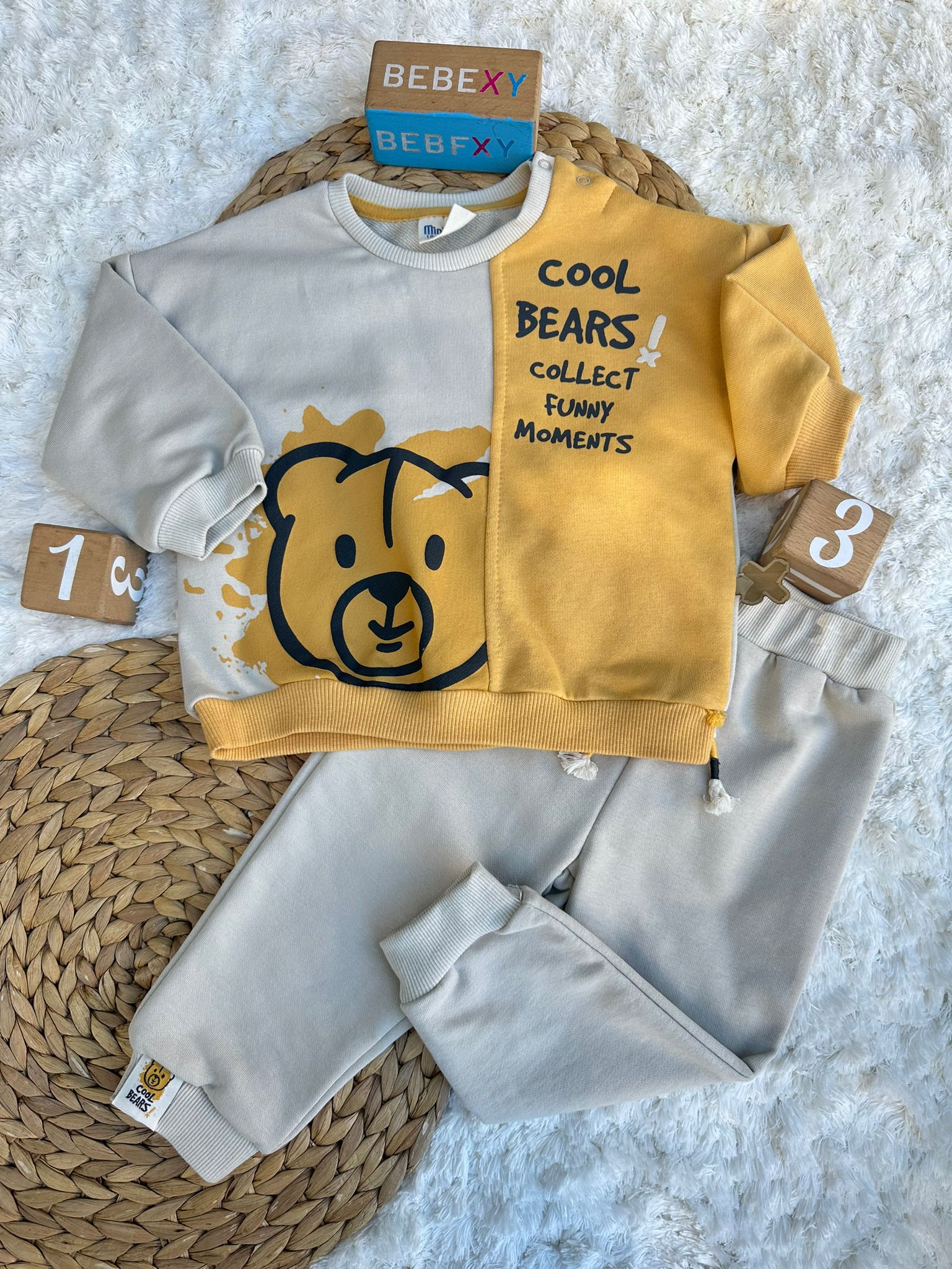 Cool Bears Baskılı Alt Üst  Takım 