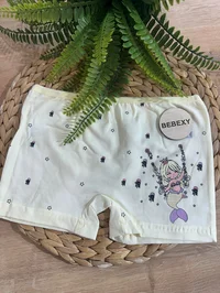 Kız Çocuk Boxer Ahtapot Baskılı Sarı