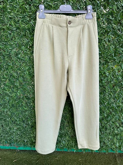 Bel lastikli erkek pantolon yeşil