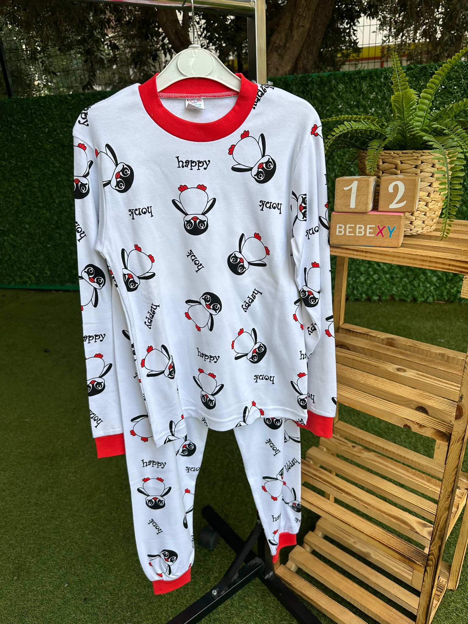 Penguen Desenli Bebek Pijama Takımı 