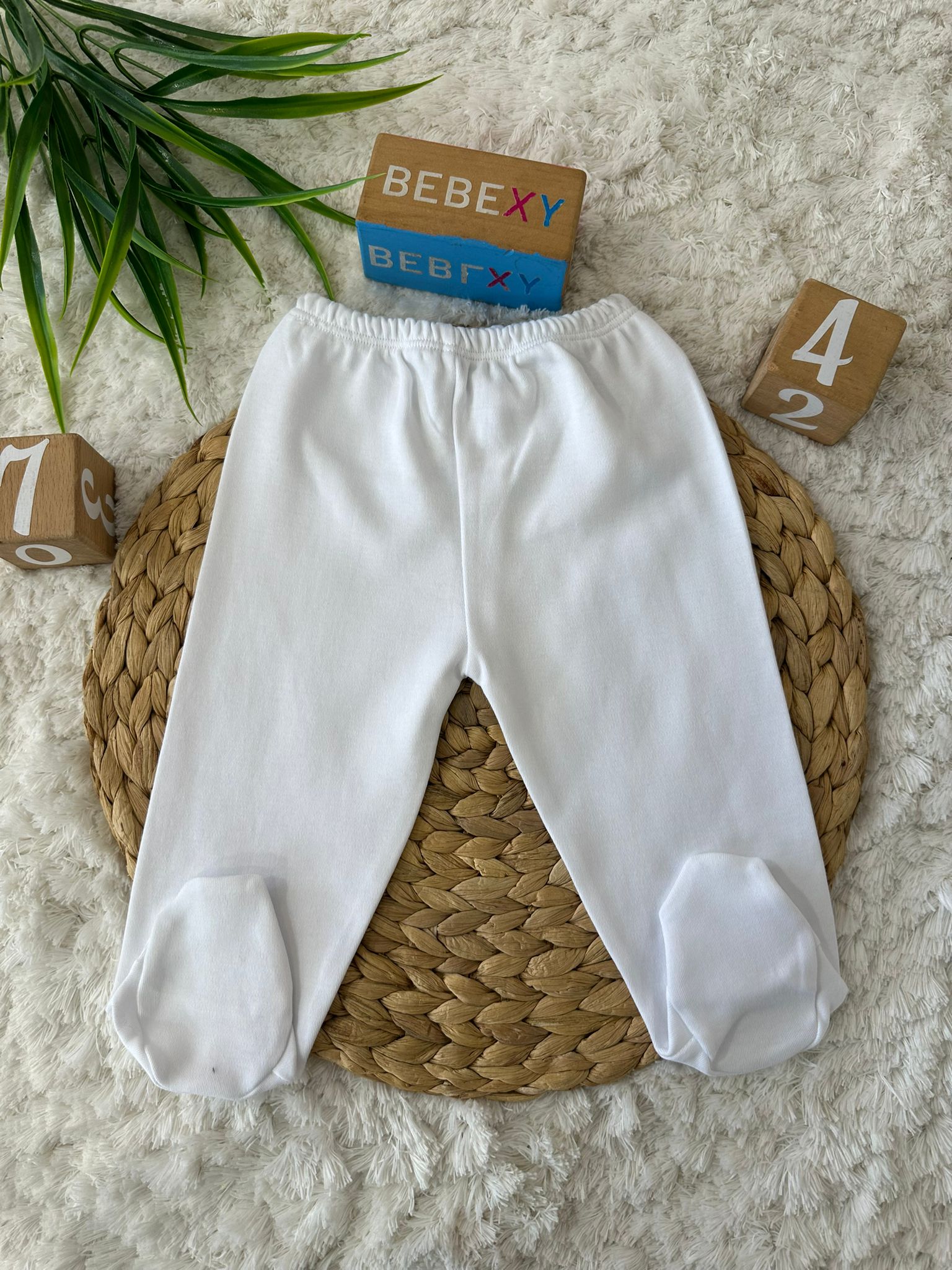  Beyaz Pijama Altı Patikli