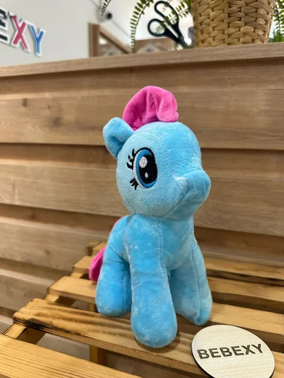 Peluş Oyuncak Pony At Mavi