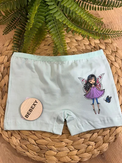Kanatlı Kız Baskılı Çocuk Boxer