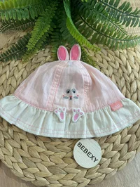 Aylık Kız MAKSİ Şapka Açık Pembe