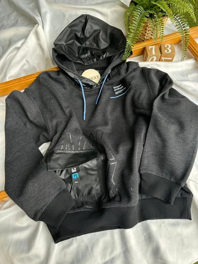 Kapüşonlu Gri  Sweat Garson