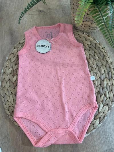 Baklava  Desenli Kısa Kol Zıbın K.pembe