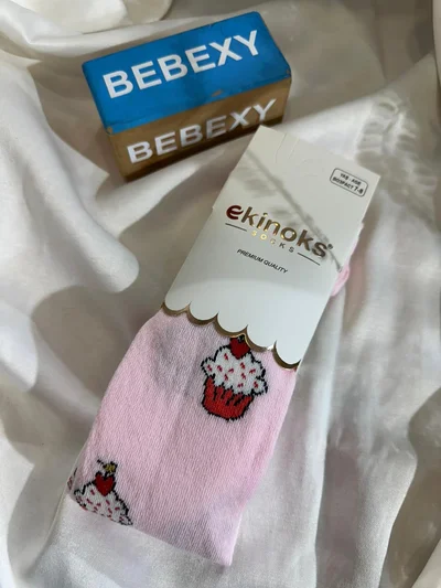 Pembe Kek Kız Külotlu Çorap 