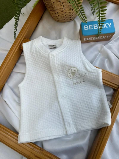 Uğur Böceği Desenli Bebek Yeleği