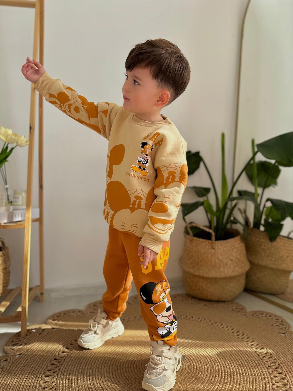 Collection Baskılı Üst Takım  Siyah