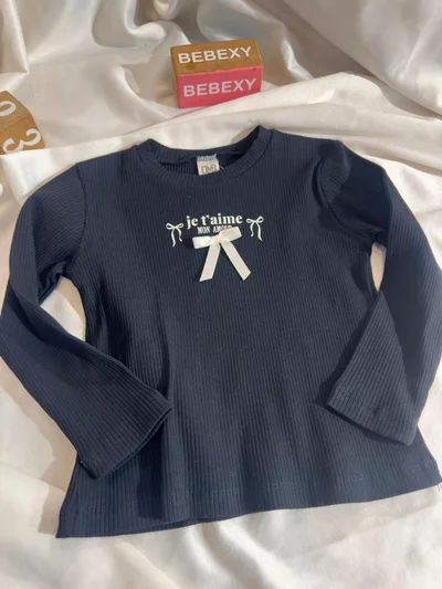 Yazılı Fiyonklu  Fitilli Body Siyah