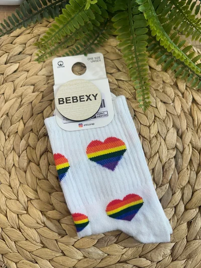 Kalpli Çorap Beyaz